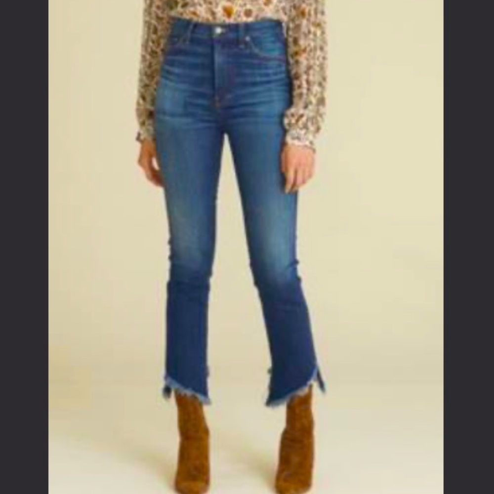 Veronica Beard Danni high-rise-kick-flare jean